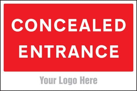 55752 Concealed entrance, site saver sign 600x400mm (600x400mm) Safety Sign