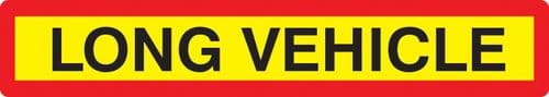 56295 Long vehicle panel 1265x225mm reflective aluminium (1265x225mm) Safety Sign