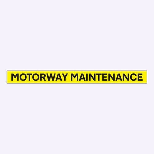 56521 Motorway maintenance - 1300x100mm reflective magnetic (1300x100mm) Safety Sign