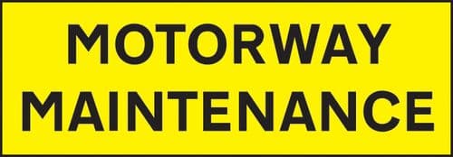 56523 Motorway Maintenance 800x275 reflective SAV (800x275mm) Safety Sign