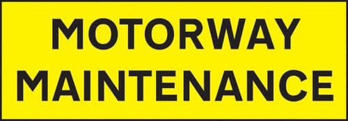 56525 Motorway Maintenance 800x275mm reflective magnetic (800x275mm) Safety Sign