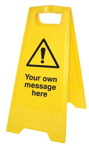 58524 Your message here (free-standing floor sign) (300x575mm) Safety Sign