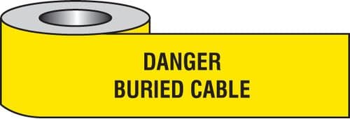 58638 Danger buried cable underground tape  (365M x 150mm) Safety Sign
