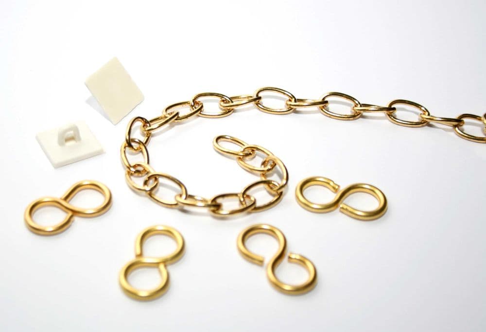 58729 Brass suspended sign chain 1 2m Safety Sign