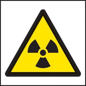 59719 Radiation roll of 100 labels 50x50mm  (50x50mm) Safety Sign