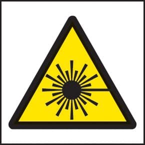 59726 100 S/A labels 50x50mm laser  (50x50mm) Safety Sign