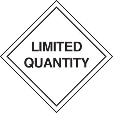 59835 Limited quantity labels 100x100mm roll of 100 (100x100mm) Safety Sign