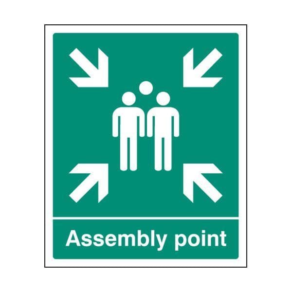 82055Q Assembly point sign - Quick-Fix with SAV Backing 600x450mm
