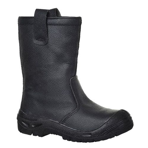 Portwest FW29BK Black Steelite Rigger Boot Scuff Cap S3 CI