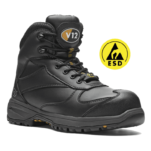 V1925 Black Octane Ladies Safety Hiker Boot