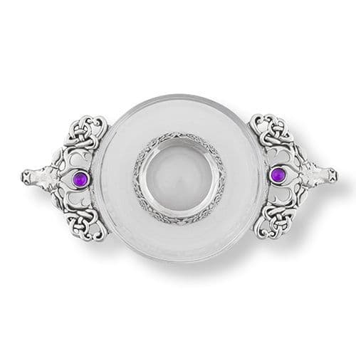 Glass Stag Quaich Bowl