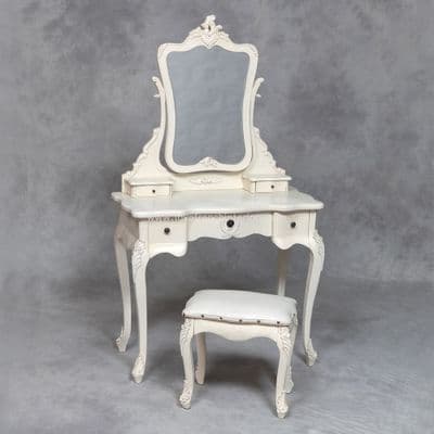 A Dressing Table Set in Cream