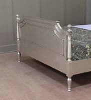 Alice French Bed in Silver Leaf