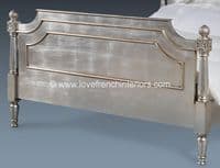 Alice French Bed in Silver Leaf