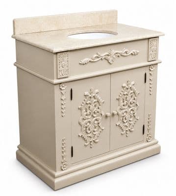 Alice Sink Vanity Unit with a Solid Marble Top