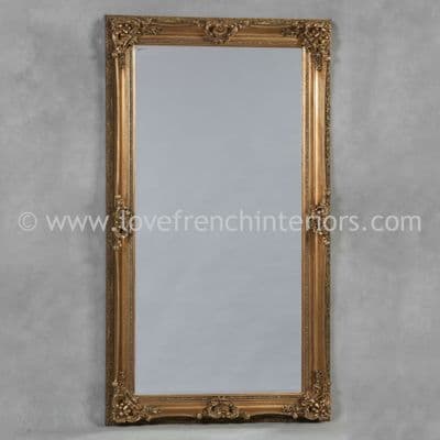 Antique Gold Large French Mirror