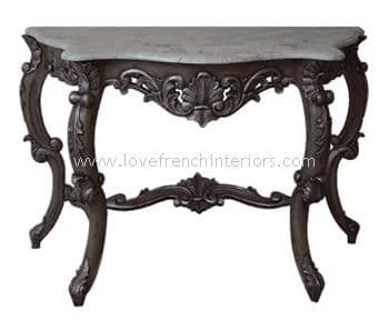 Antoinette Console Table with Marble Top