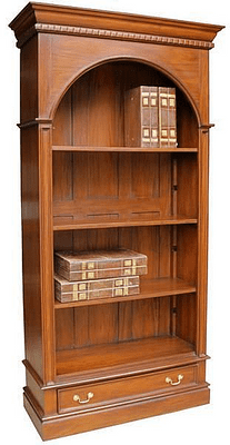 Arch Top Bookcase in Mahogany
