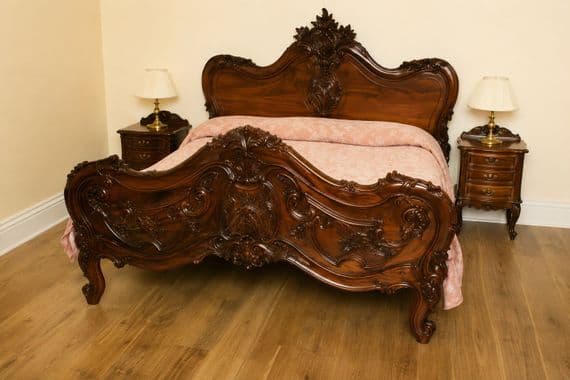 Baroque Ornately Carved Bed