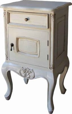 Bedside Cabinet with 1 Drawer and 1 Cupboard