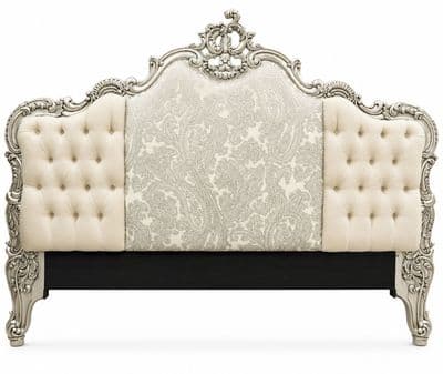 Bespoke Rococo Crested Triple Padded Headboard