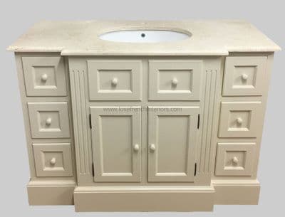 Bespoke Single Sink Vanity Unit with Breakfront