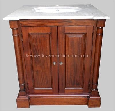 Bespoke Single Sink Vanity Unit with Double Doors