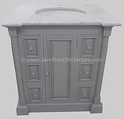 Bespoke Single Sink Vanity Unit with Drawers