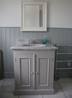 Bespoke Single Sink Vanity Unit with Two Doors