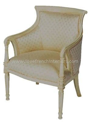 Bespoke Tub Armchair with Plain Top