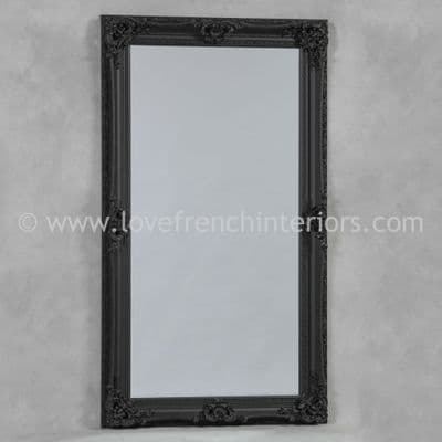 Black Large French Mirror
