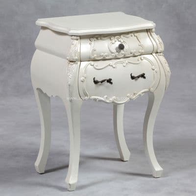 Bombe Bedside in Cream