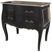 Bombe Chest in Silver or Gold Leaf