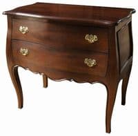 Bombe Chest in Silver or Gold Leaf