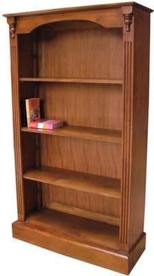 Bookcase with Four Shelves in Mahogany