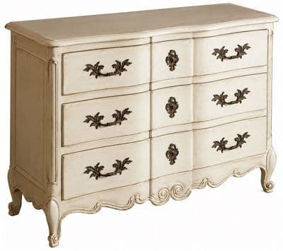 Bow Fronted 3 Drawer Chest