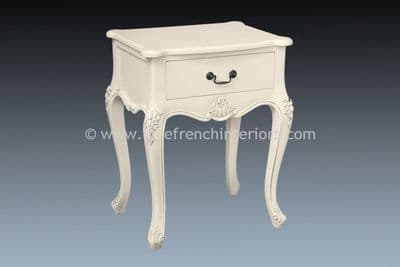 Candice 1 Drawer Bedside in Antique White