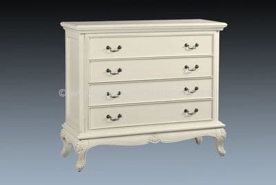 Candice Four Drawer Chest in Antique White