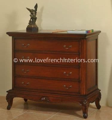 Candice Four Drawer Chest in Mahogany