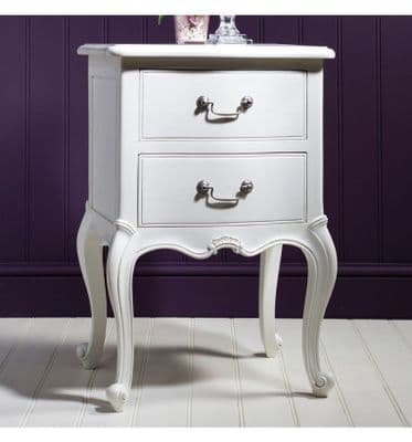 Chic Bedside in Vanilla White