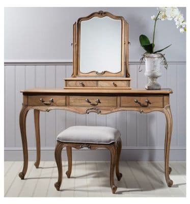 Chic Dressing Table Weathered Finish