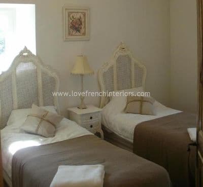 Classic French Rattan Headboard Double