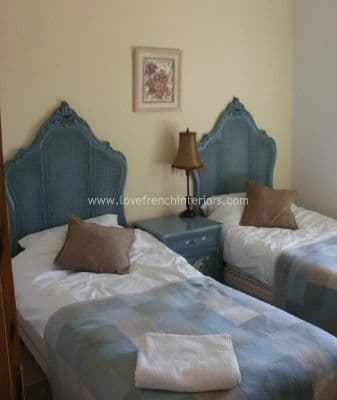 Classic French Rattan Headboard Super Kingsize