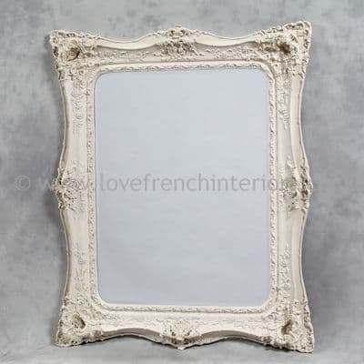 Classic Styled Antique White French Mirror 2