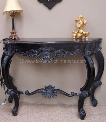 Console Table in Noir Black