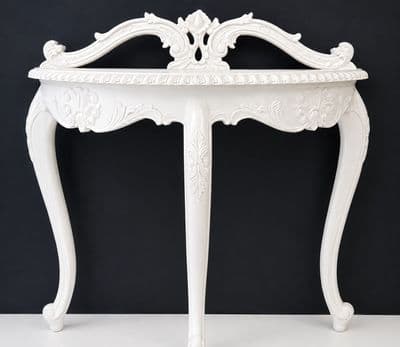 Console with Ornate Back Rail