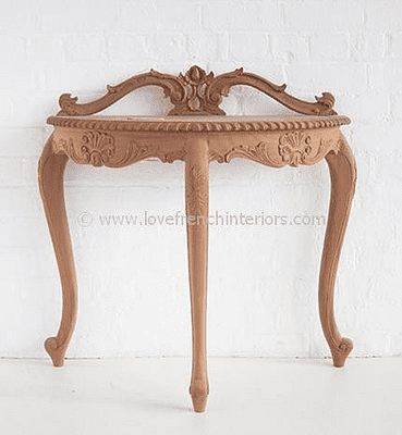 Console with Ornate Back Rail