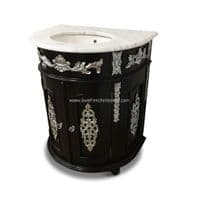 Demi Lune Ornate Sink Vanity Unit