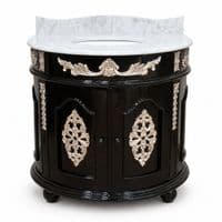 Demi Lune Ornate Sink Vanity Unit