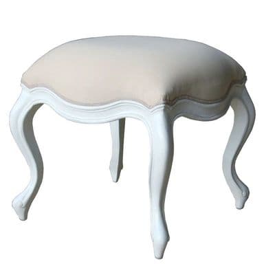 Elegant Stool in Antique White